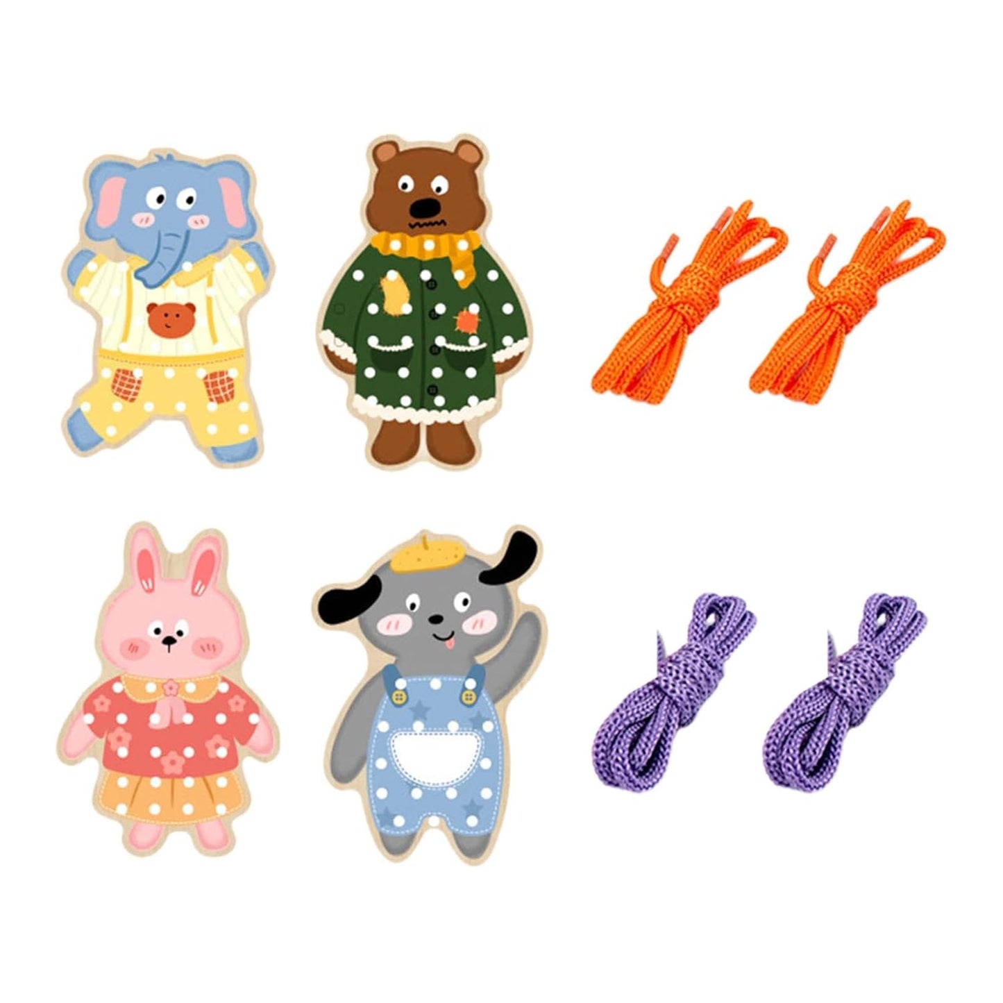 TIPTOP Animal Lacing Toy | Full Set View