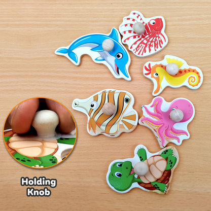 TIPTOP Aquatic Animal Peg Puzzle | Child Playing