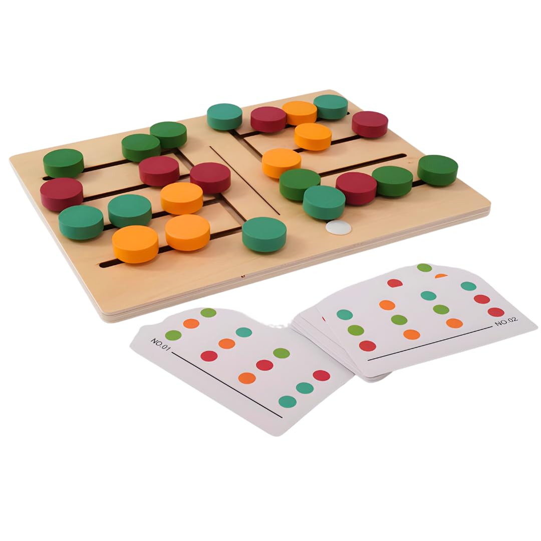 TIPTOP Wooden Color Sorting Slide | Colour Balls Detail