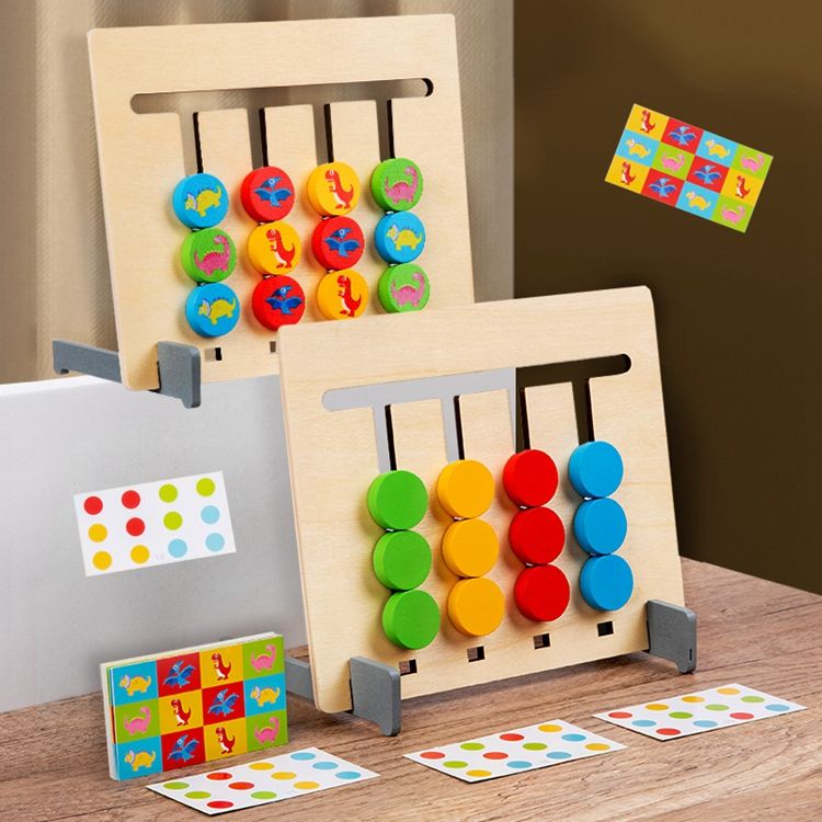 TIPTOP Wooden Dinosaur Chess | Game in Play