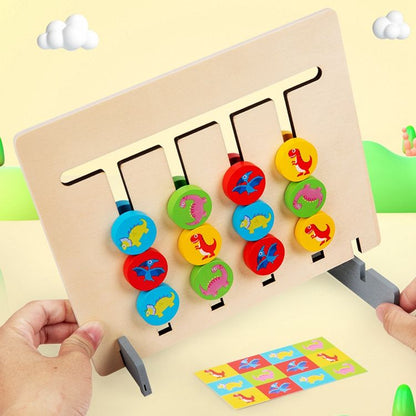 TIPTOP Wooden Dinosaur Chess | Two-Side Board Detail