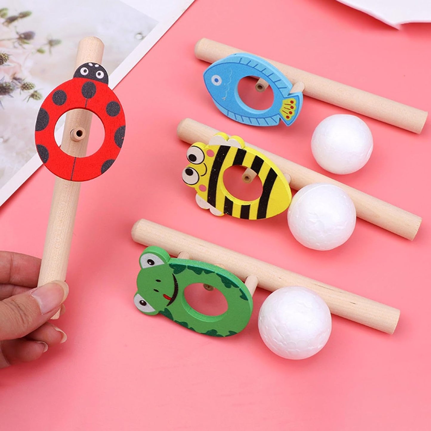 TIPTOP Wooden Floating Ball Game: Educational Balance Toy for Kids & Adults