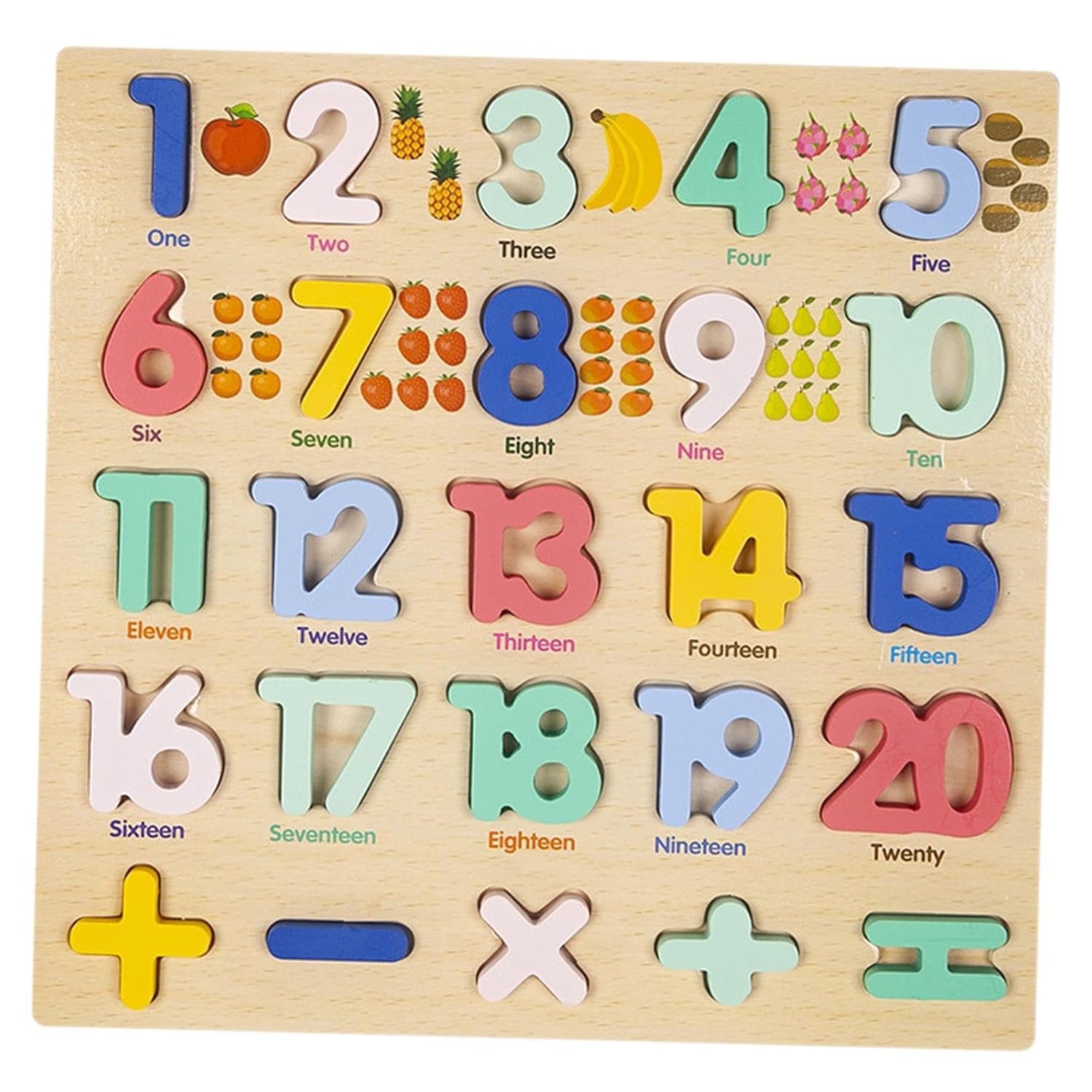 TIPTOP Macaron Numbers Peg Puzzle | Pieces Detail