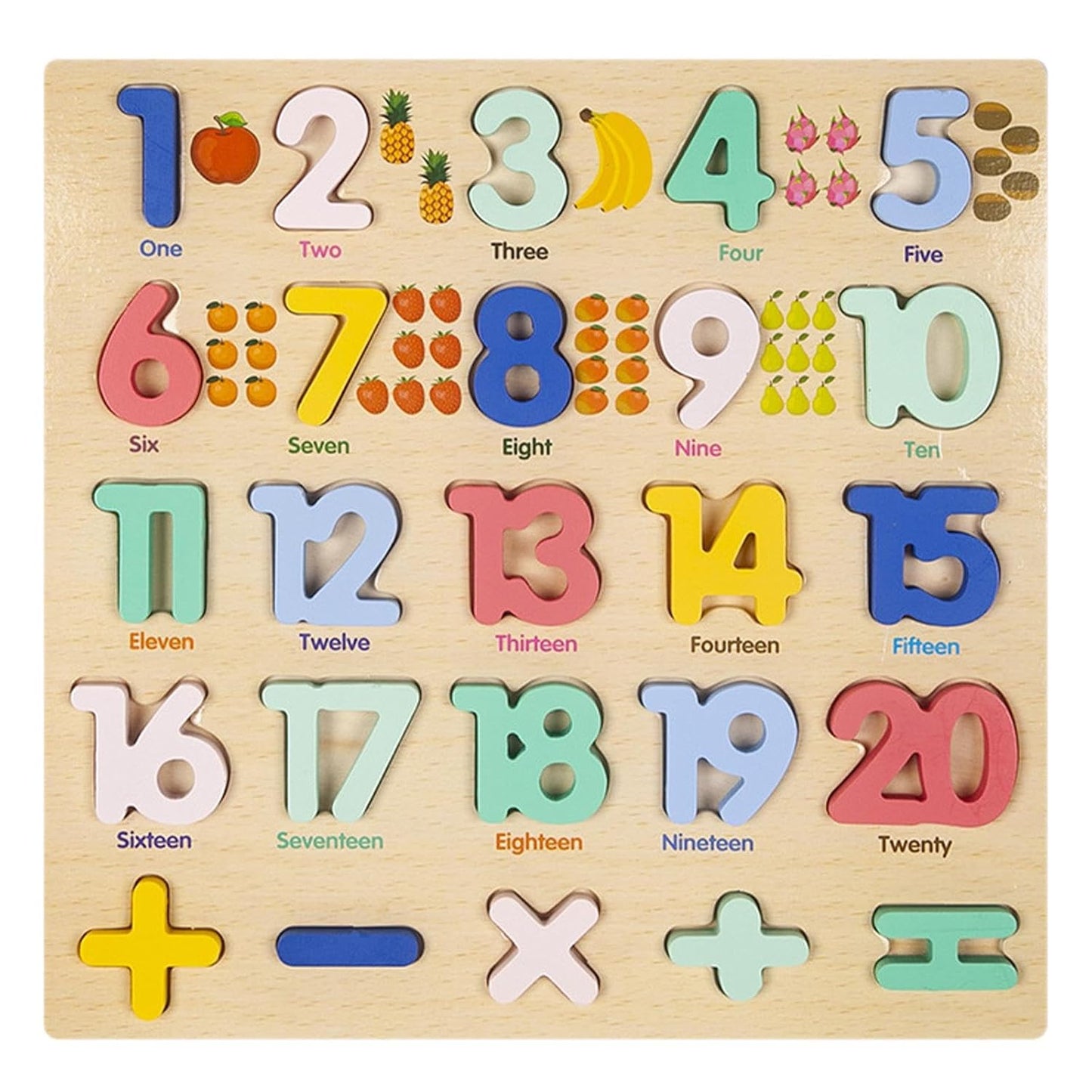 TIPTOP Macaron Numbers Peg Puzzle | Colour Detail