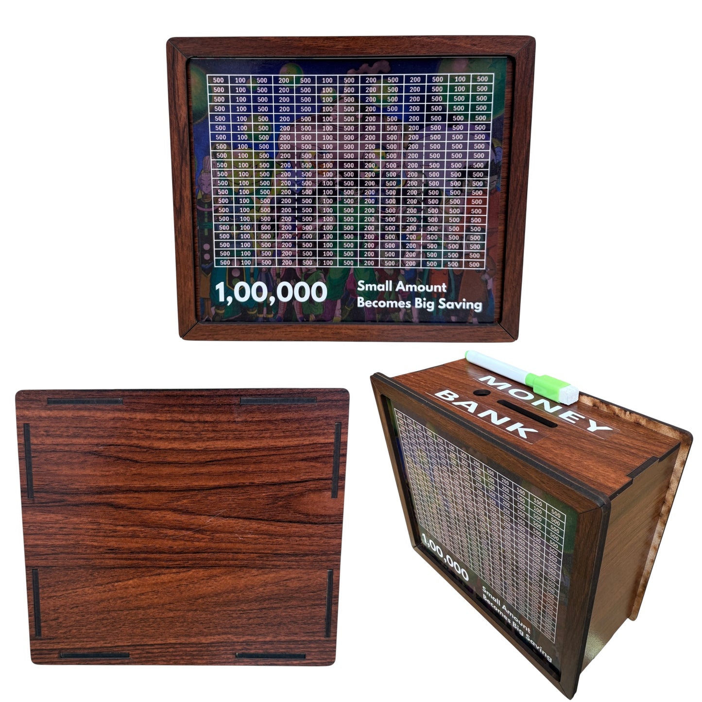 TIPTOP Wooden Money Box | Lock Detail