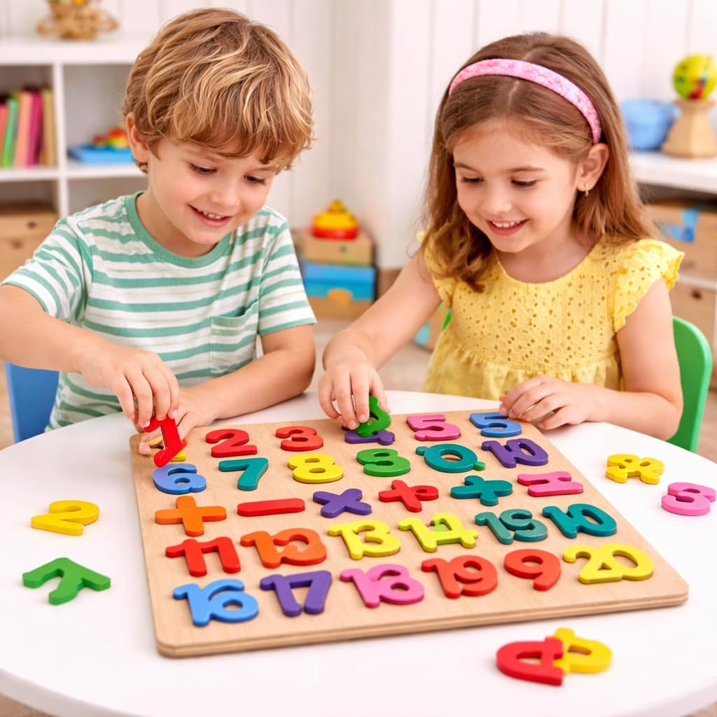 Wooden Numbers Puzzle | Child Learning