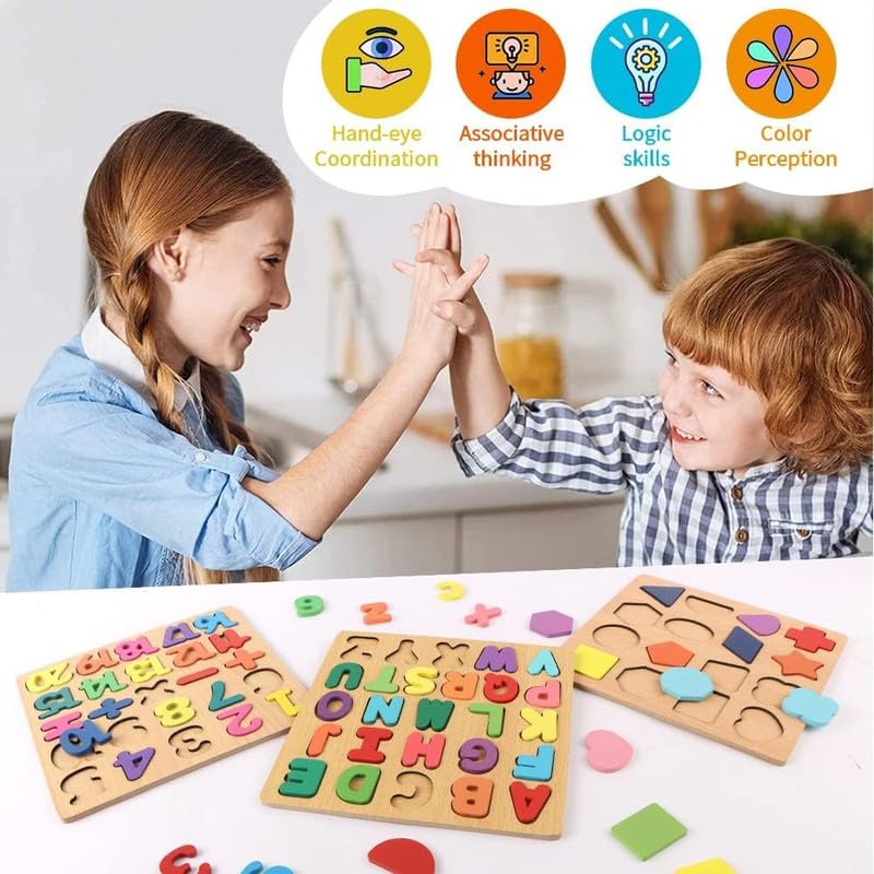 Wooden Numbers Puzzle | Pieces Detail