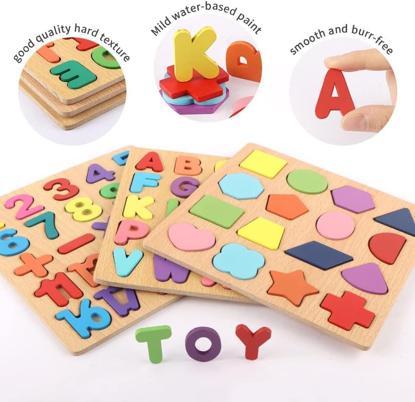 Wooden Numbers Puzzle | Colour Detail