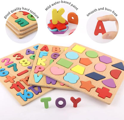 Wooden Numbers Puzzle | Colour Detail