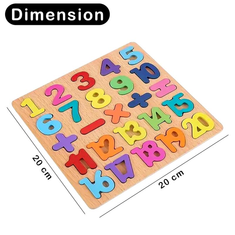 Wooden Numbers Puzzle | Alternate View