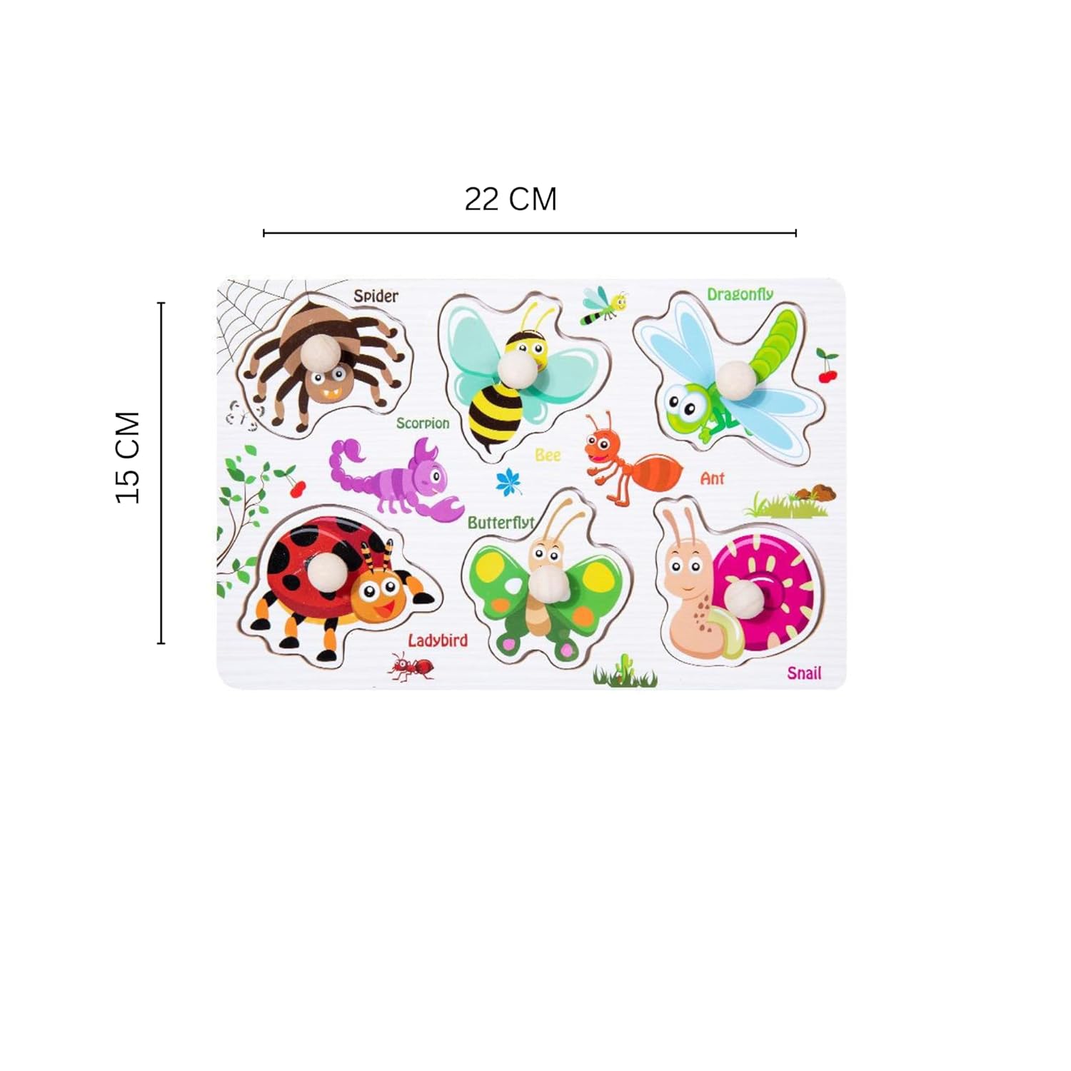 TIPTOP Animals Vegetables Vehicles Puzzle | Vegetable Pieces Detail