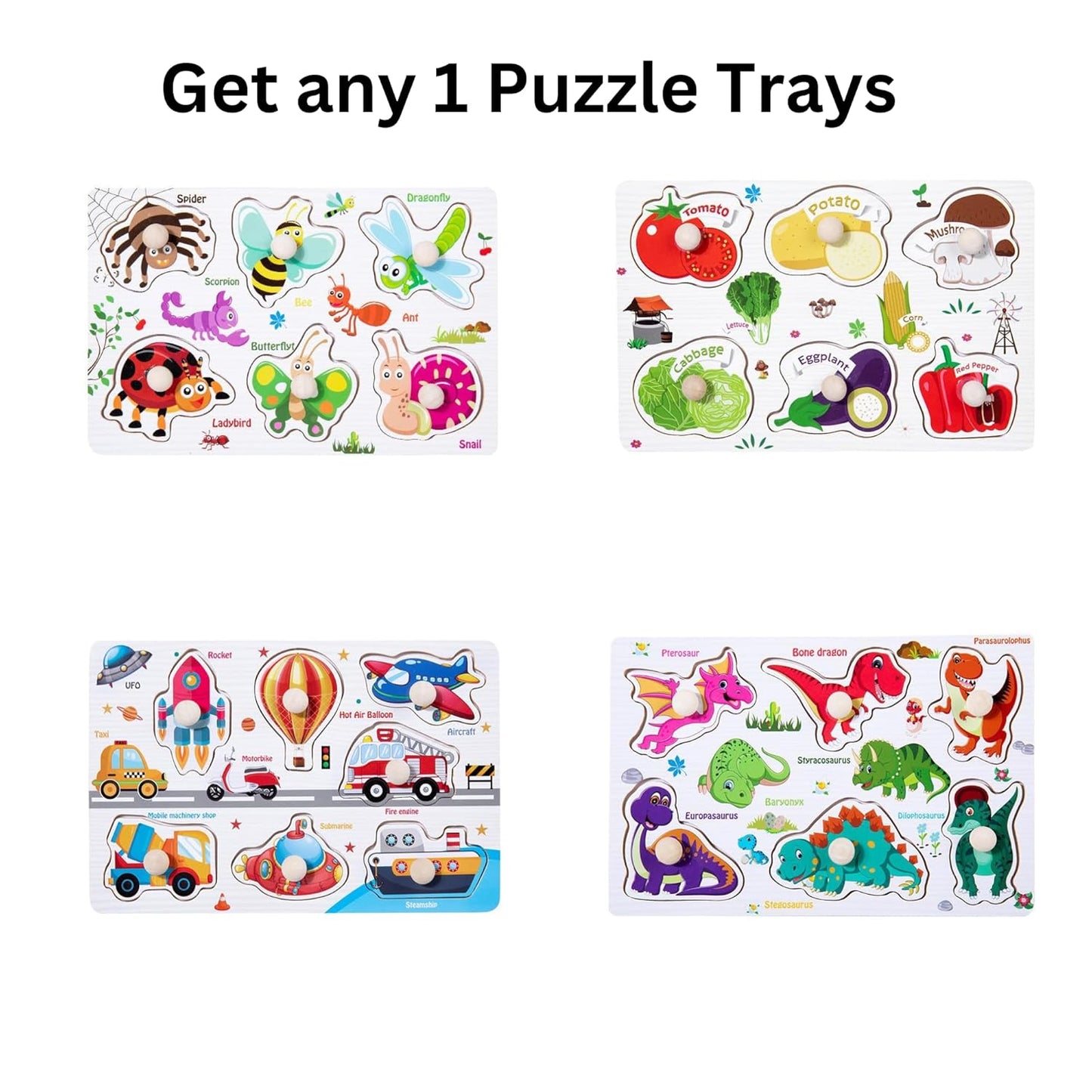 TIPTOP Animals Vegetables Vehicles Puzzle | Child Playing
