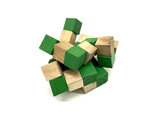 TIPTOP Wooden Snake Puzzle Cube | Shapes Formed
