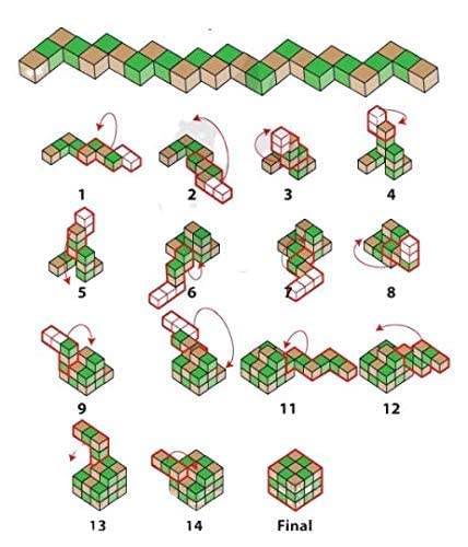 TIPTOP Wooden Snake Puzzle Cube | Size Reference