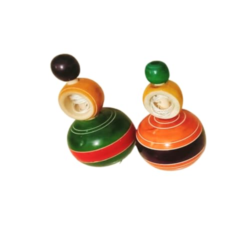 TIPTOP Wooden Spinning Top | Detail View
