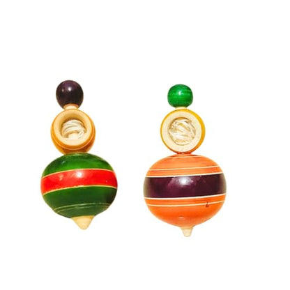 TIPTOP Wooden Spinning Top | Lattu Traditional Indian Game