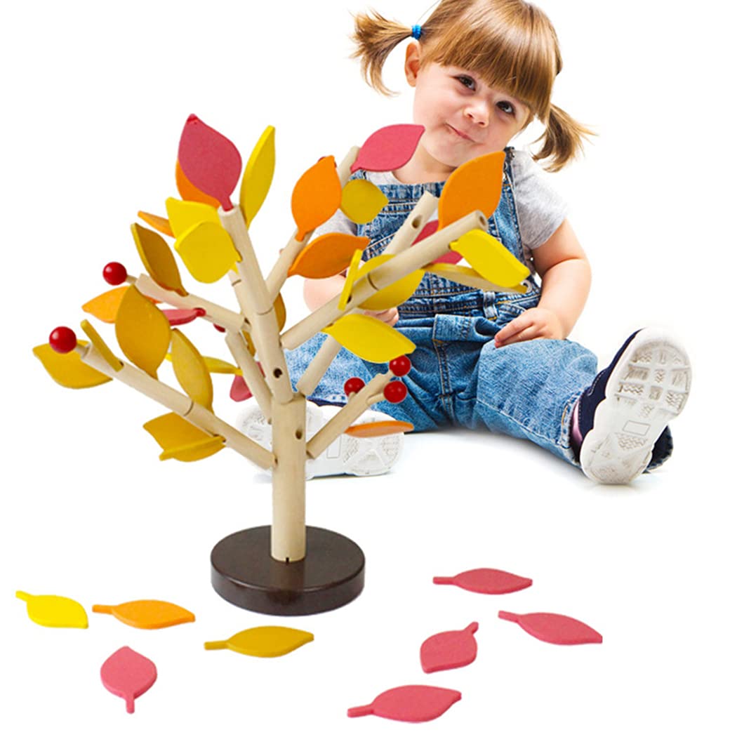 TIPTOP Wooden Tree Building Blocks: Engaging STEM Educational Toy for Logical Thinking