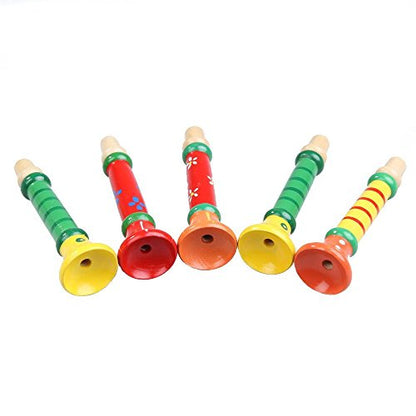 TIPTOP Wooden Trumpets | Colourful Musical Instrument Toy
