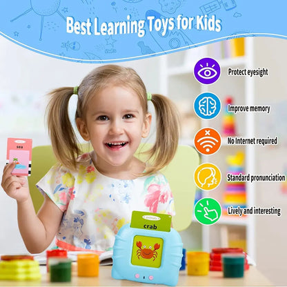 TIPTOP 112 Talking Baby Double Sided Flash Cards Educational Toys for 3+ Years Old