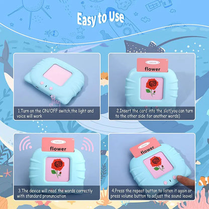 TIPTOP 112 Talking Baby Double Sided Flash Cards Educational Toys for 3+ Years Old