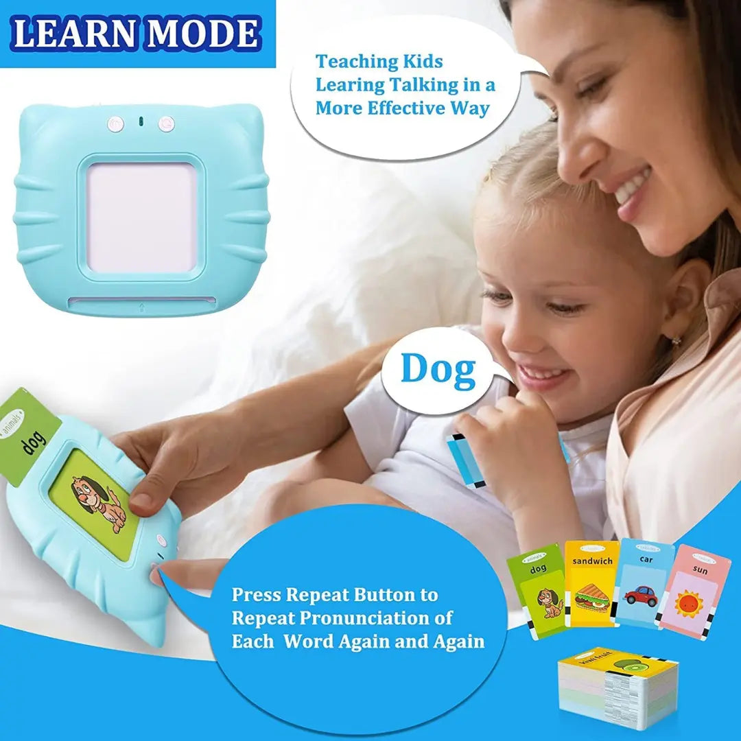 TIPTOP 112 Talking Baby Double Sided Flash Cards Educational Toys for 3+ Years Old