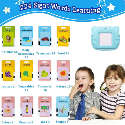 TIPTOP 112 Talking Baby Double Sided Flash Cards Educational Toys for 3+ Years Old