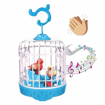 Talking Bird Toy for Kids | Repeats What You Say | Singing, Speaking, and Dancing Bird Toy| Funny Education Toys for Children Playing at Home - Blue