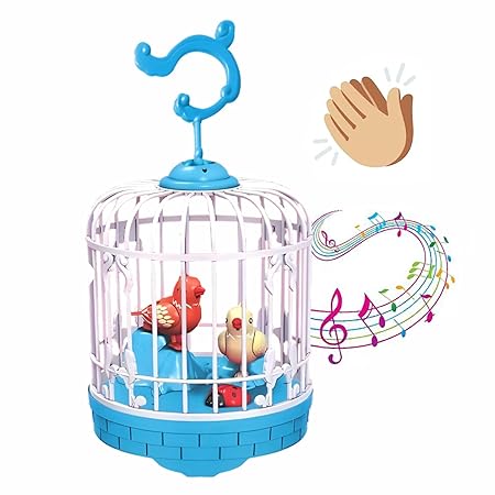 Talking Bird Toy for Kids | Repeats What You Say | Singing, Speaking, and Dancing Bird Toy| Funny Education Toys for Children Playing at Home - Blue