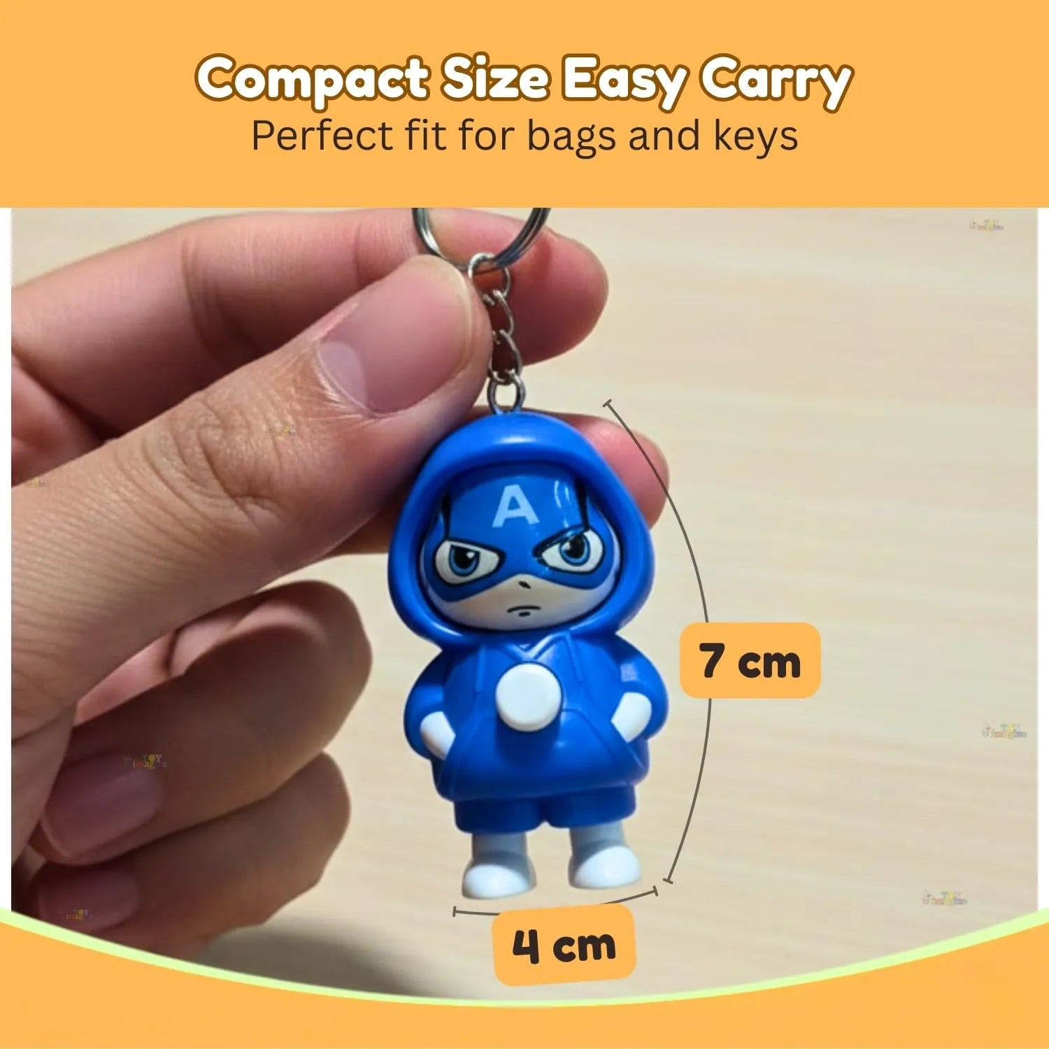 Tiptop Face Changing Cartoon Keychain Return
