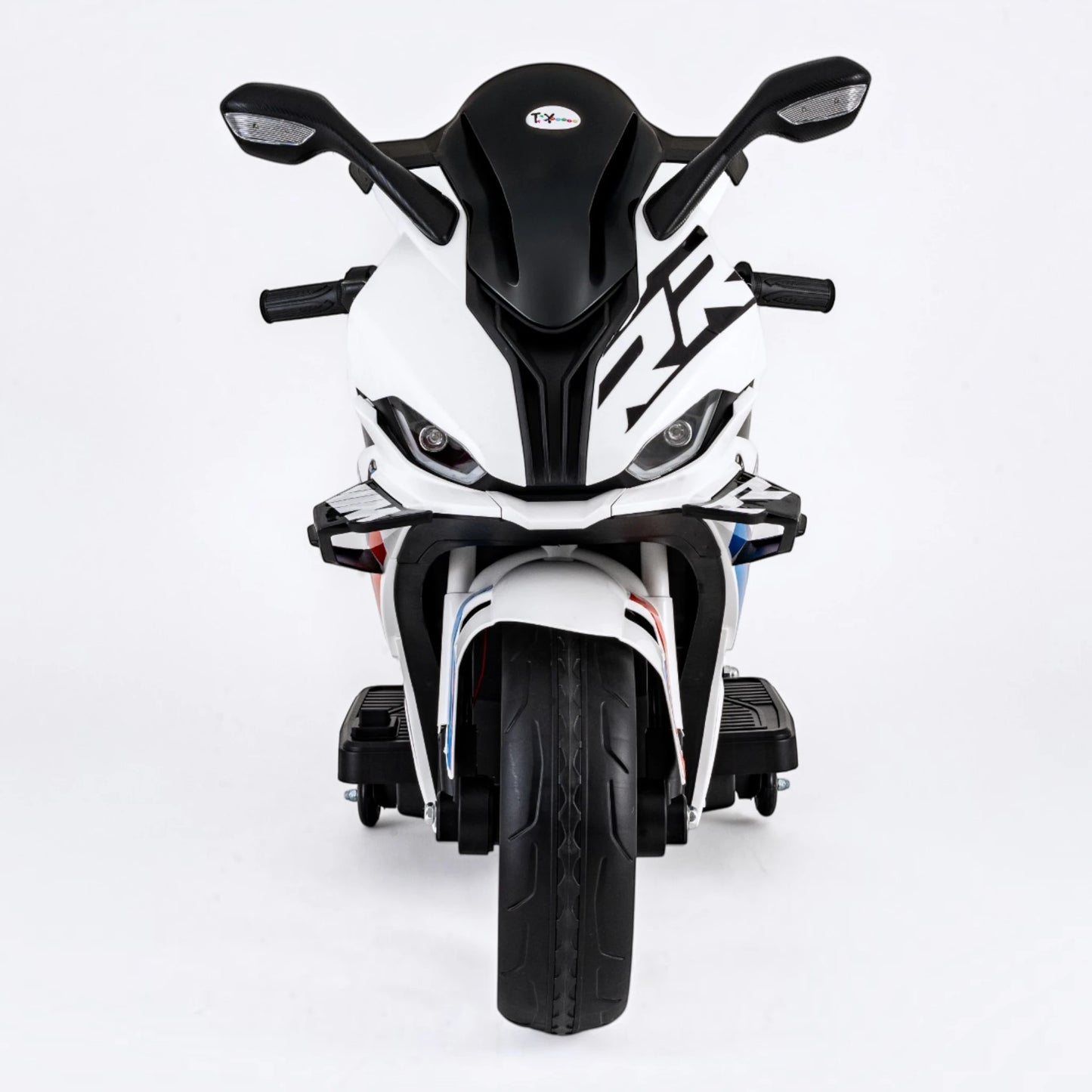 Toy House Battery Operated Ride-On Bike for Kids - B022-White
