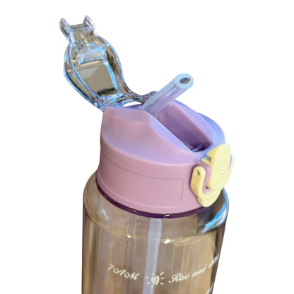 Transparent Water Bottle Set | Sizes Comparison