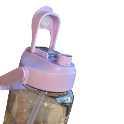 Transparent Water Bottle Set | Time Markers Detail