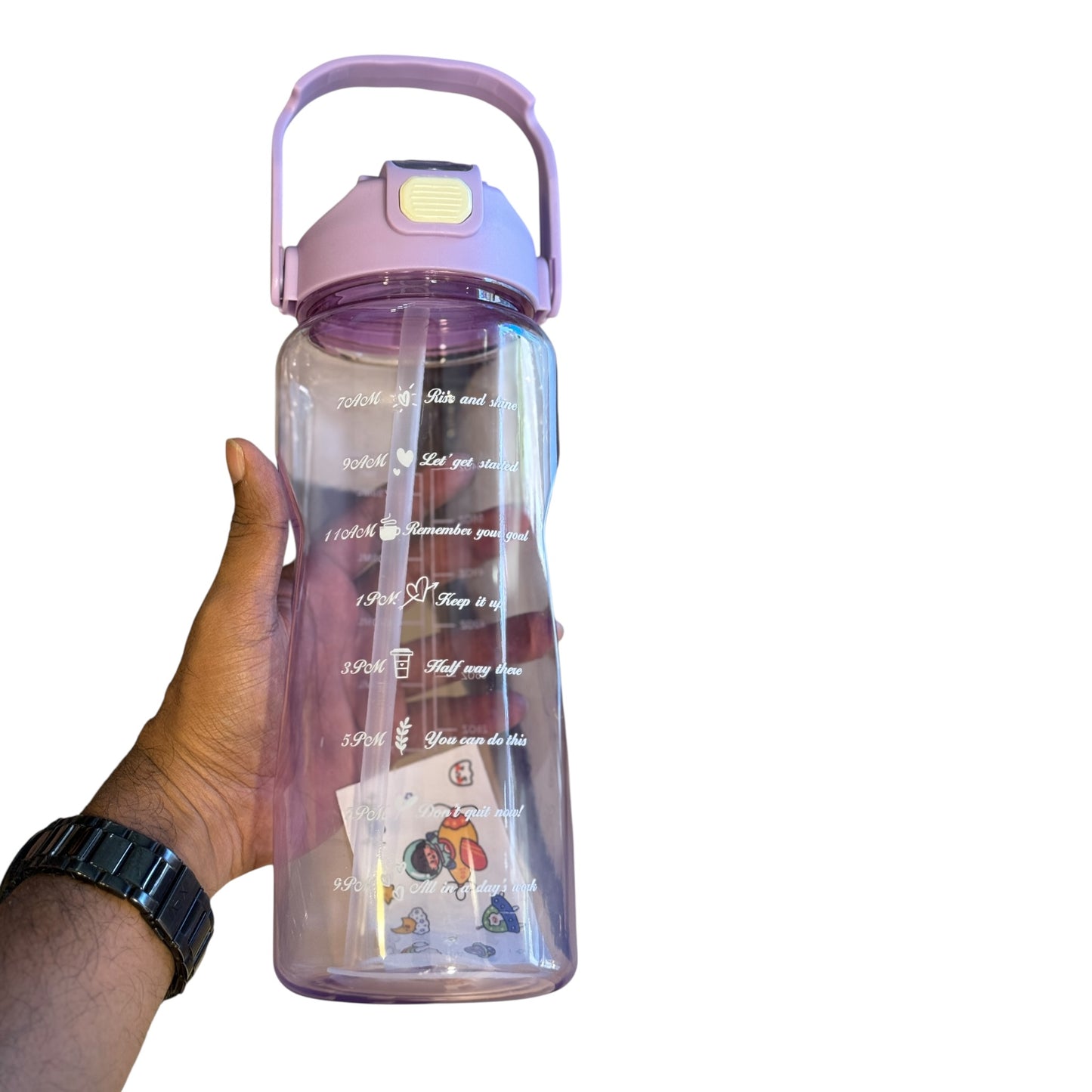 Transparent Water Bottle Set | Colour Variety Detail