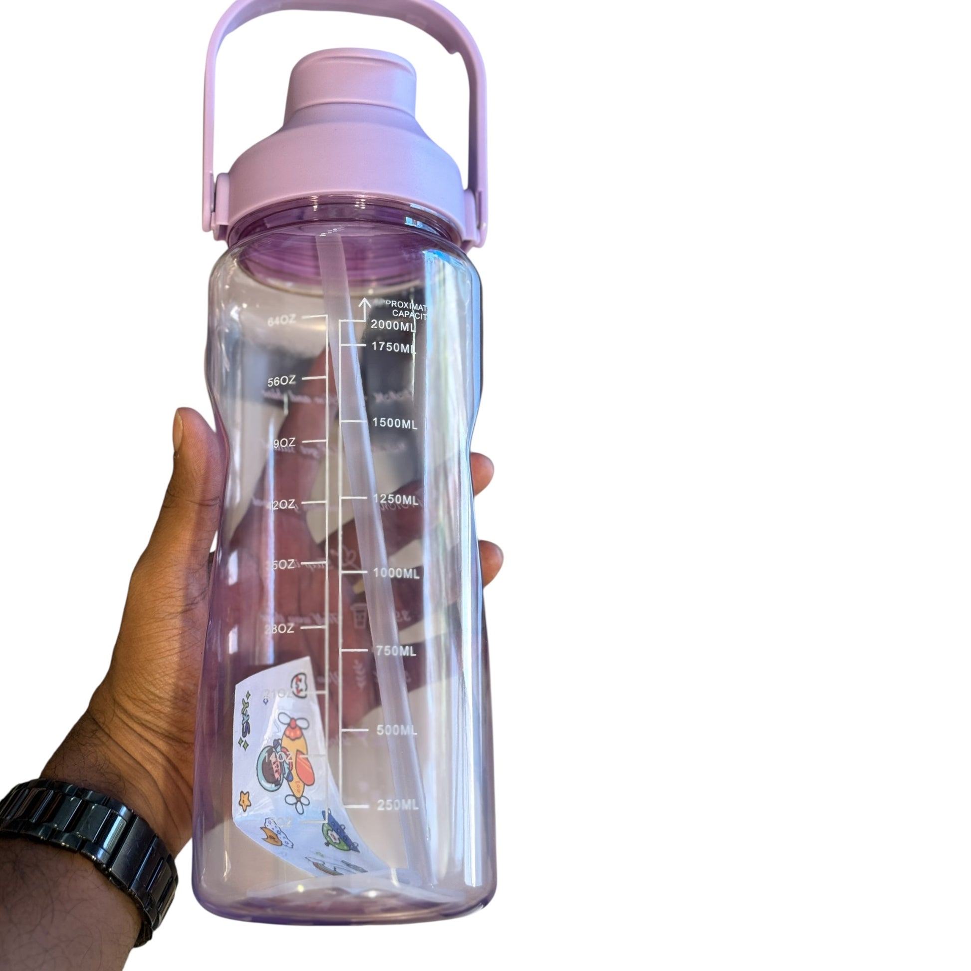 Transparent Water Bottle Set | Sipper Detail
