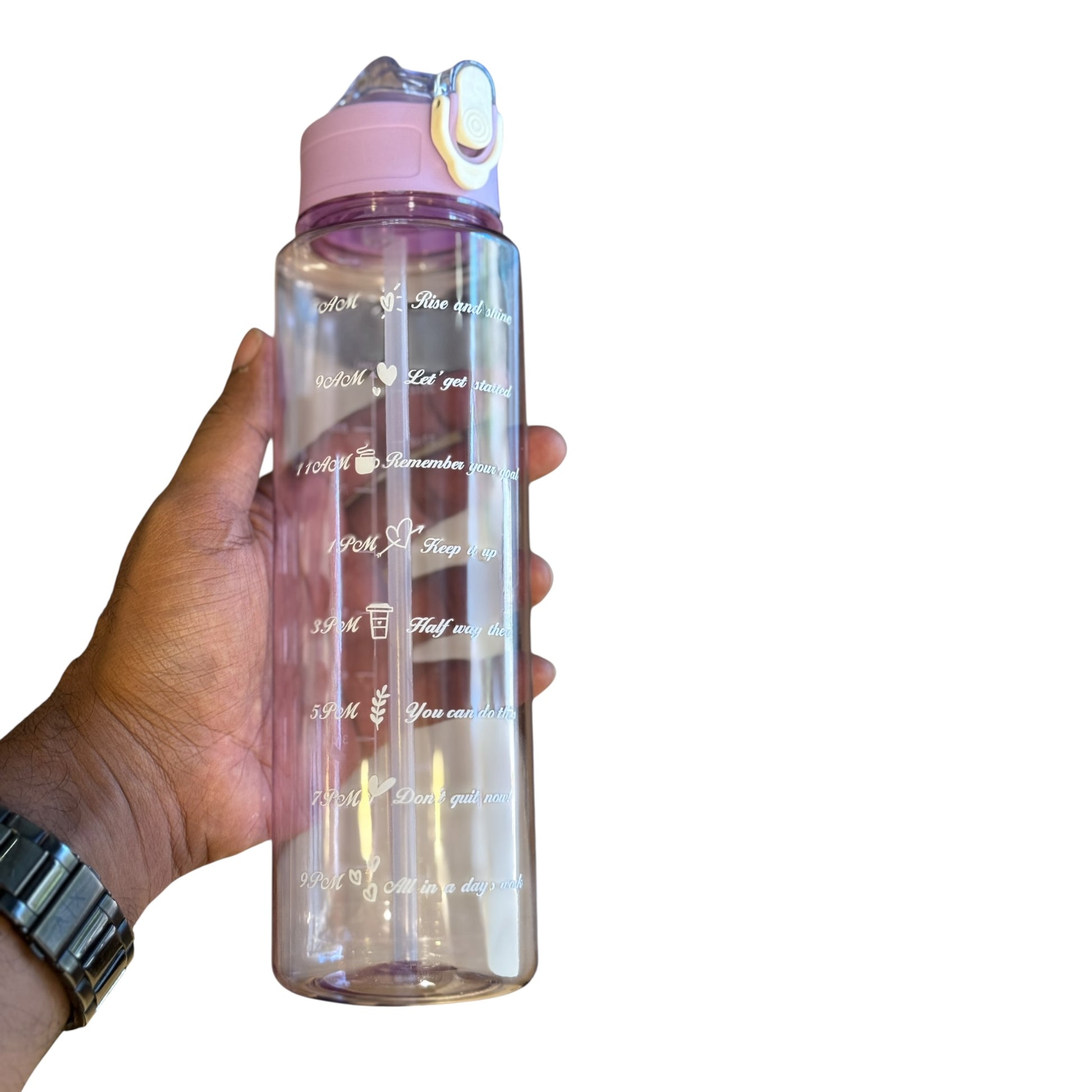 Transparent Water Bottle Set | In Use
