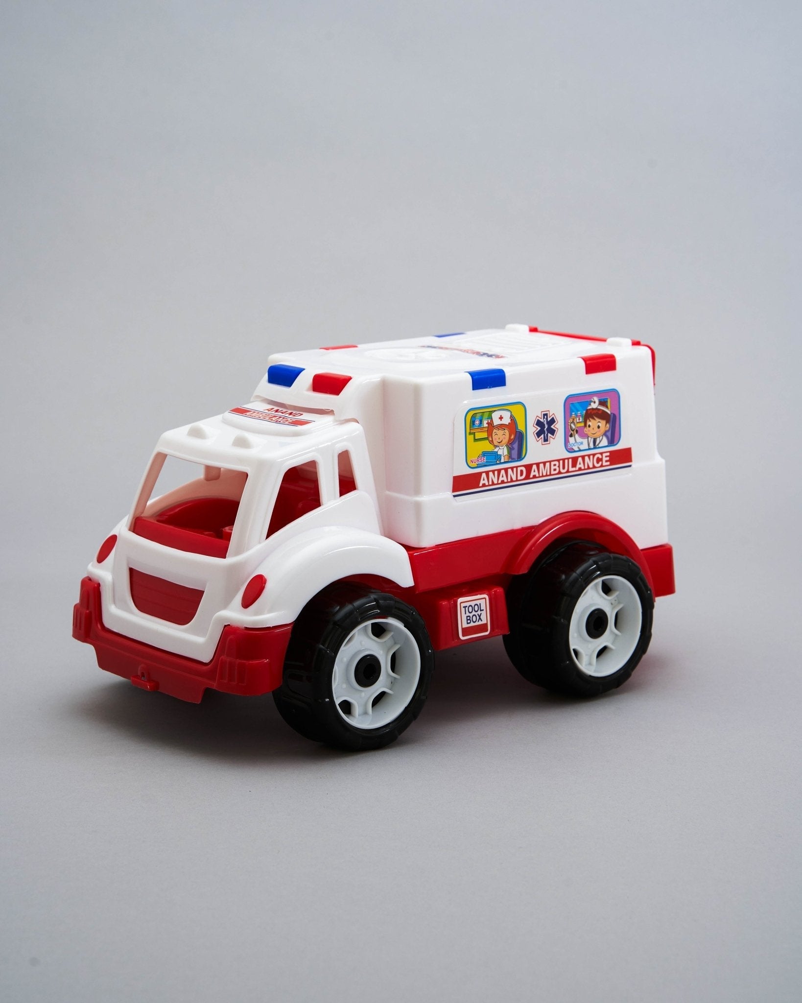 UA ANAND Kids' Friction Ambulance Toy Car - Realistic Emergency Vehicle Play