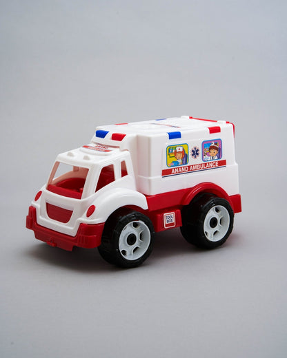 UA ANAND Kids' Friction Ambulance Toy Car - Realistic Emergency Vehicle Play