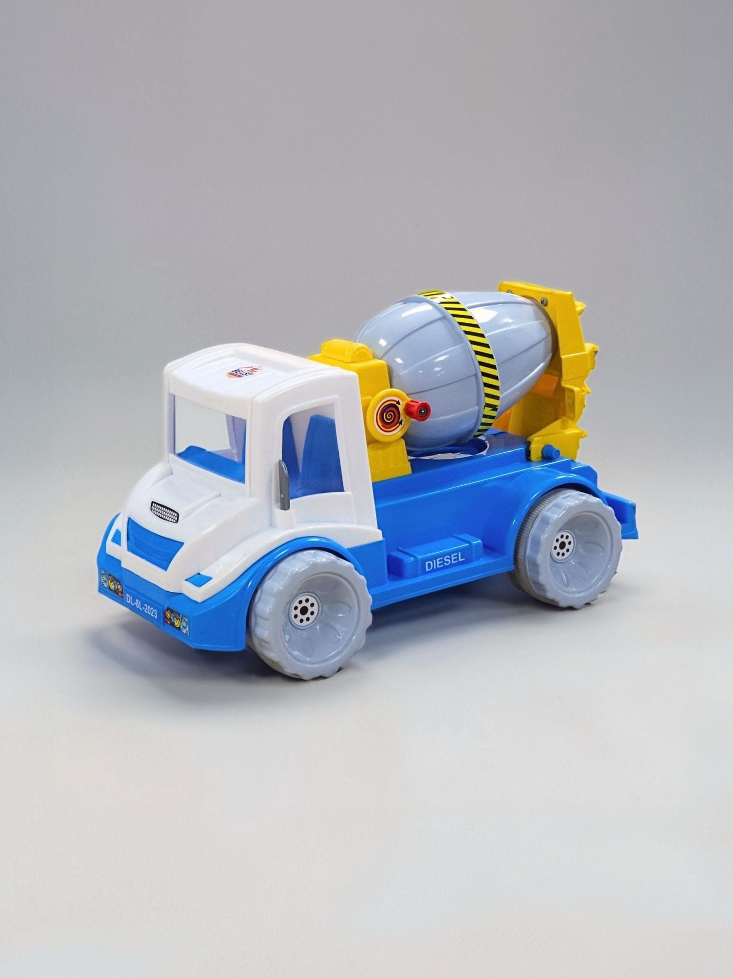 UA Durable Friction Power Toy Cement Mixer Truck for Kids, Rotating Drum
