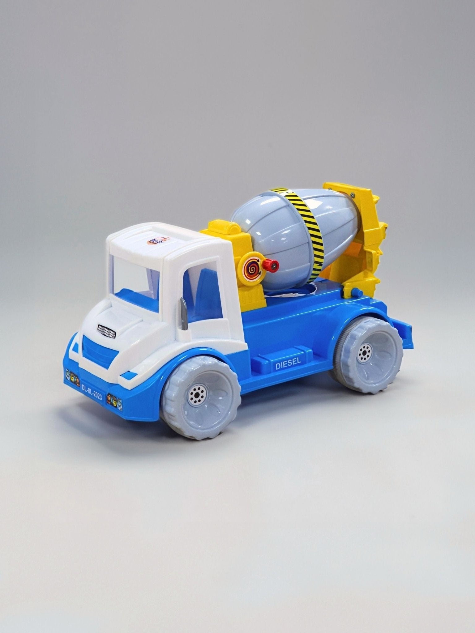 UA Durable Friction Power Toy Cement Mixer Truck for Kids, Rotating Drum