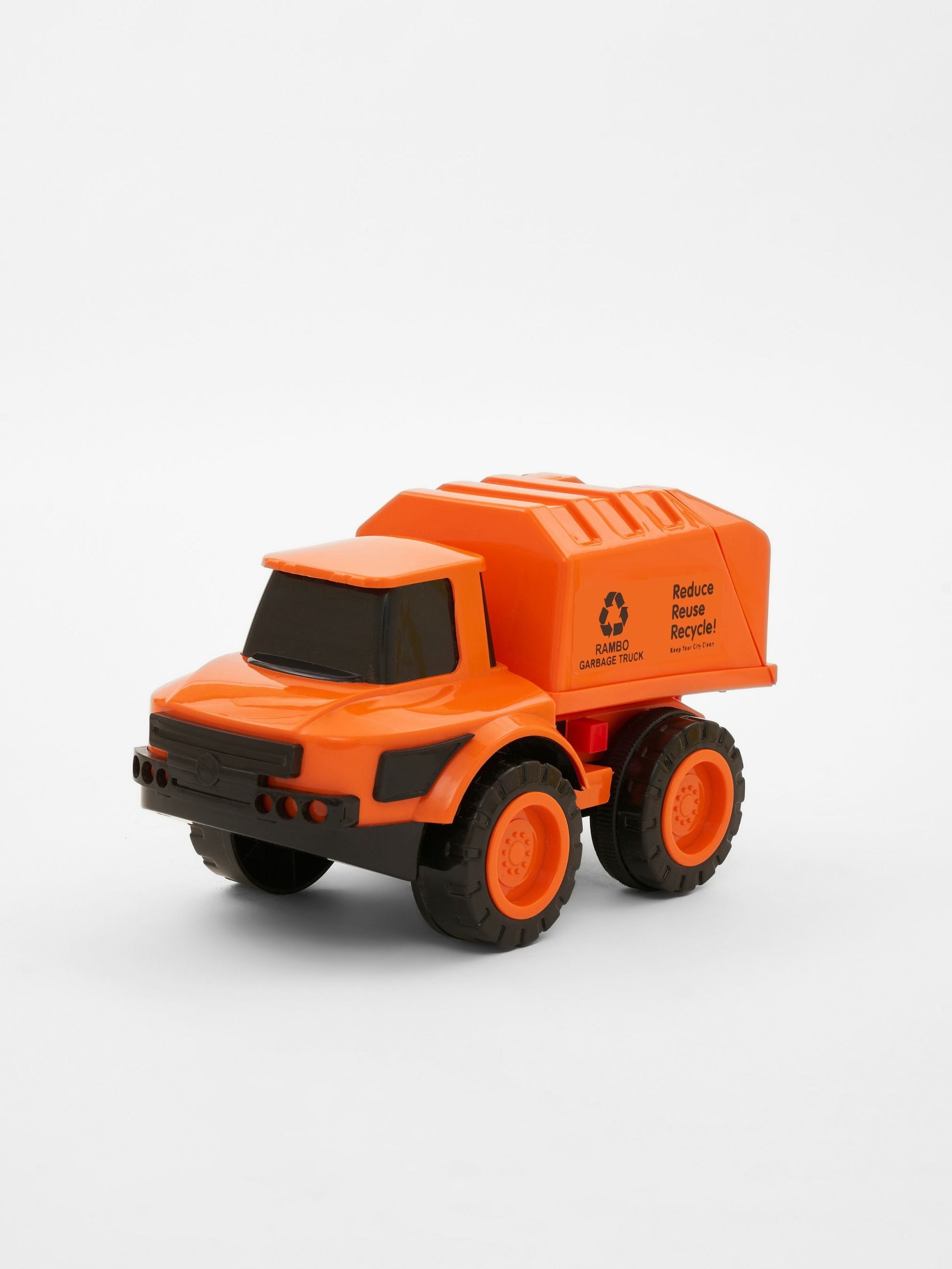 UA RAMBO Realistic Friction Powered Garbage Truck Toy Kids Educational Waste Management - Random Colour