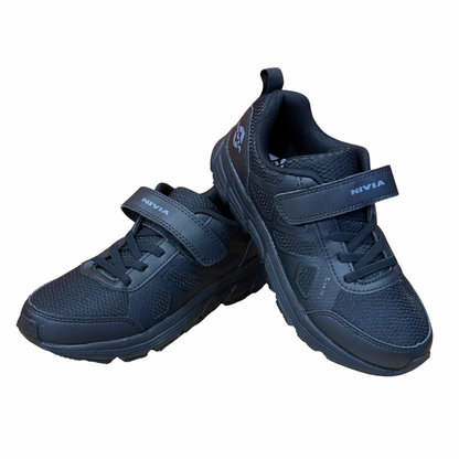 Nivia Velcro School Shoes for Boys & Girls Black