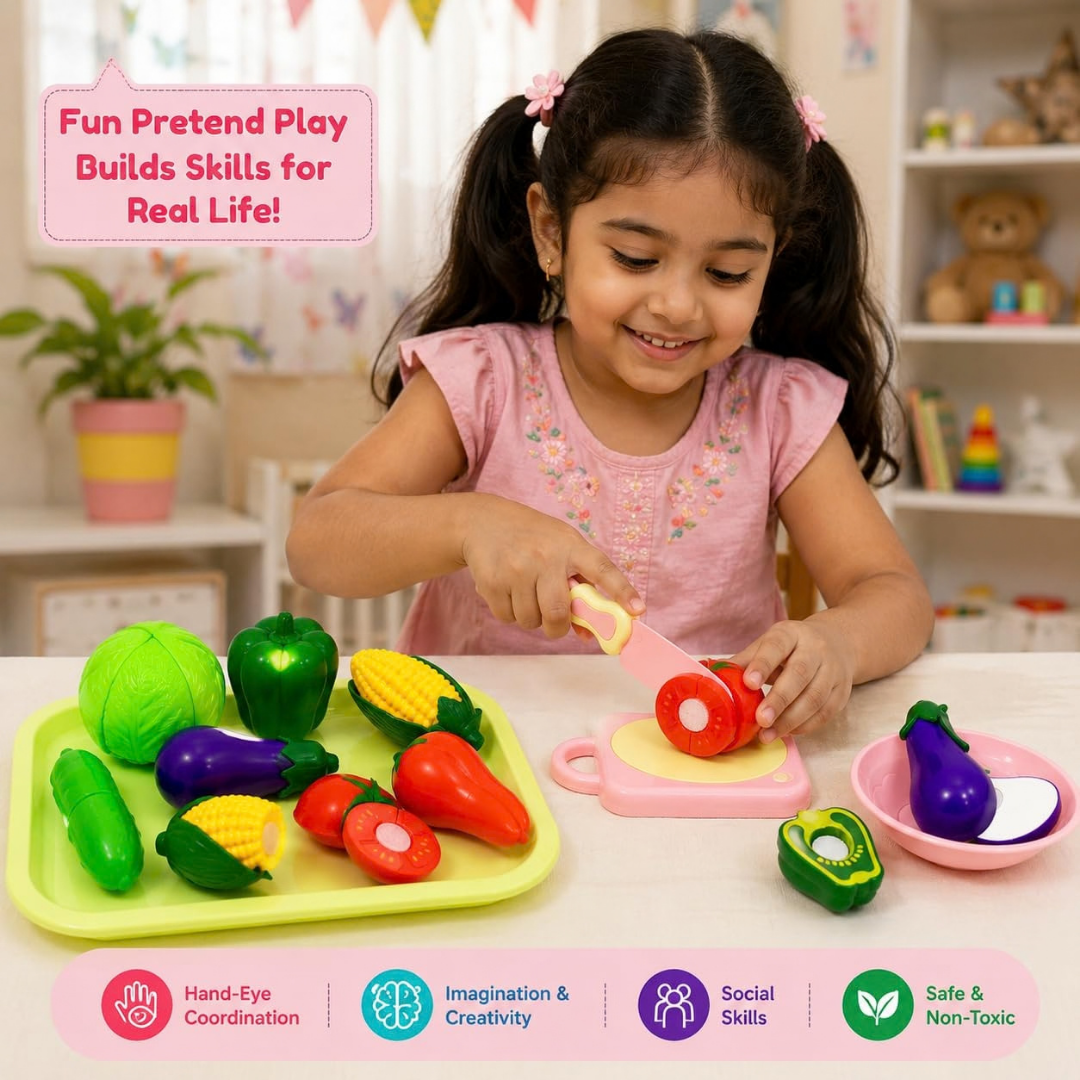 Vegetable Cutting Toy Set