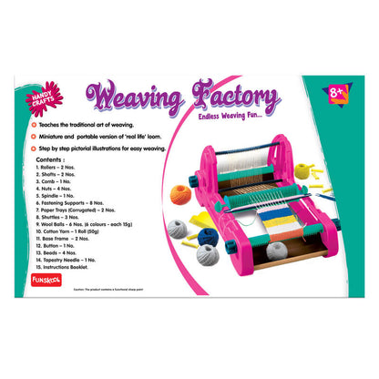 Funskool Handycrafts Weaving Factory DIY Loom Kit for Children