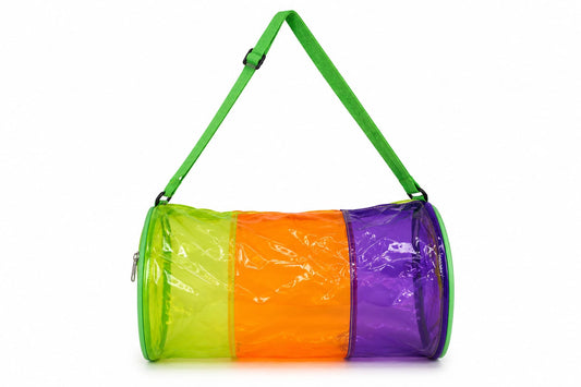Neon Jelly Transparent Duffle Bag