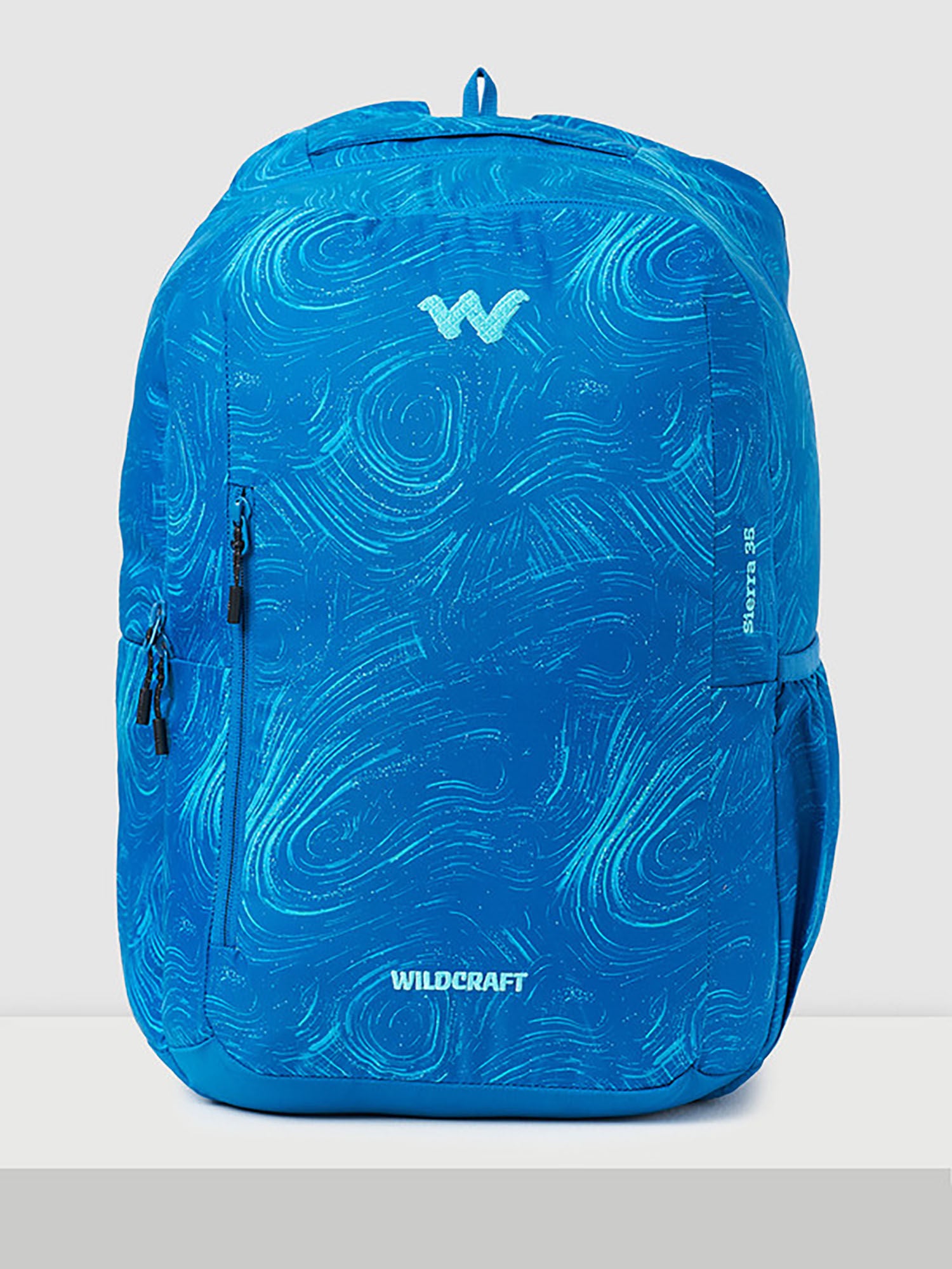 Wildcraft Sierra 35L Blue Printed Durable Polyester Backpack