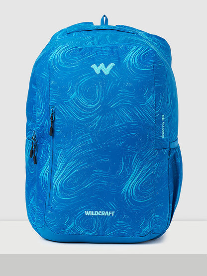 Wildcraft Sierra 35L Blue Printed Durable Polyester Backpack