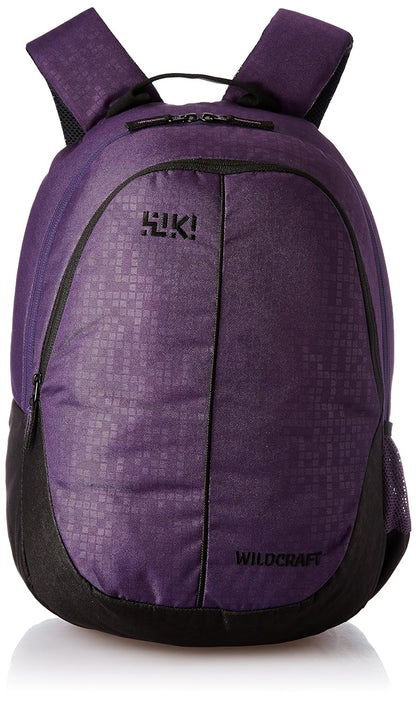 Wildcraft Wiki Bricks 1 Purple Lightweight 27L Two Compartment Backpack
