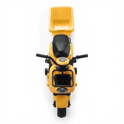 Toy House EV NIU Ride-On Scooter with Trailer for Kids EV06-Yellow - Age 3+
