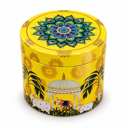3 inch Designer Air tight Container Tin - 1 pcs