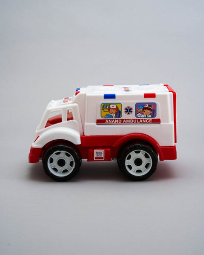 ANAND Kids' Friction Ambulance Toy Car - Realistic Emergency Vehicle Play